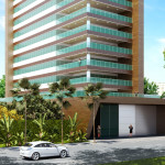 Projeto e Maquete Eletrônica 3D - Edifício corporativo fachada
