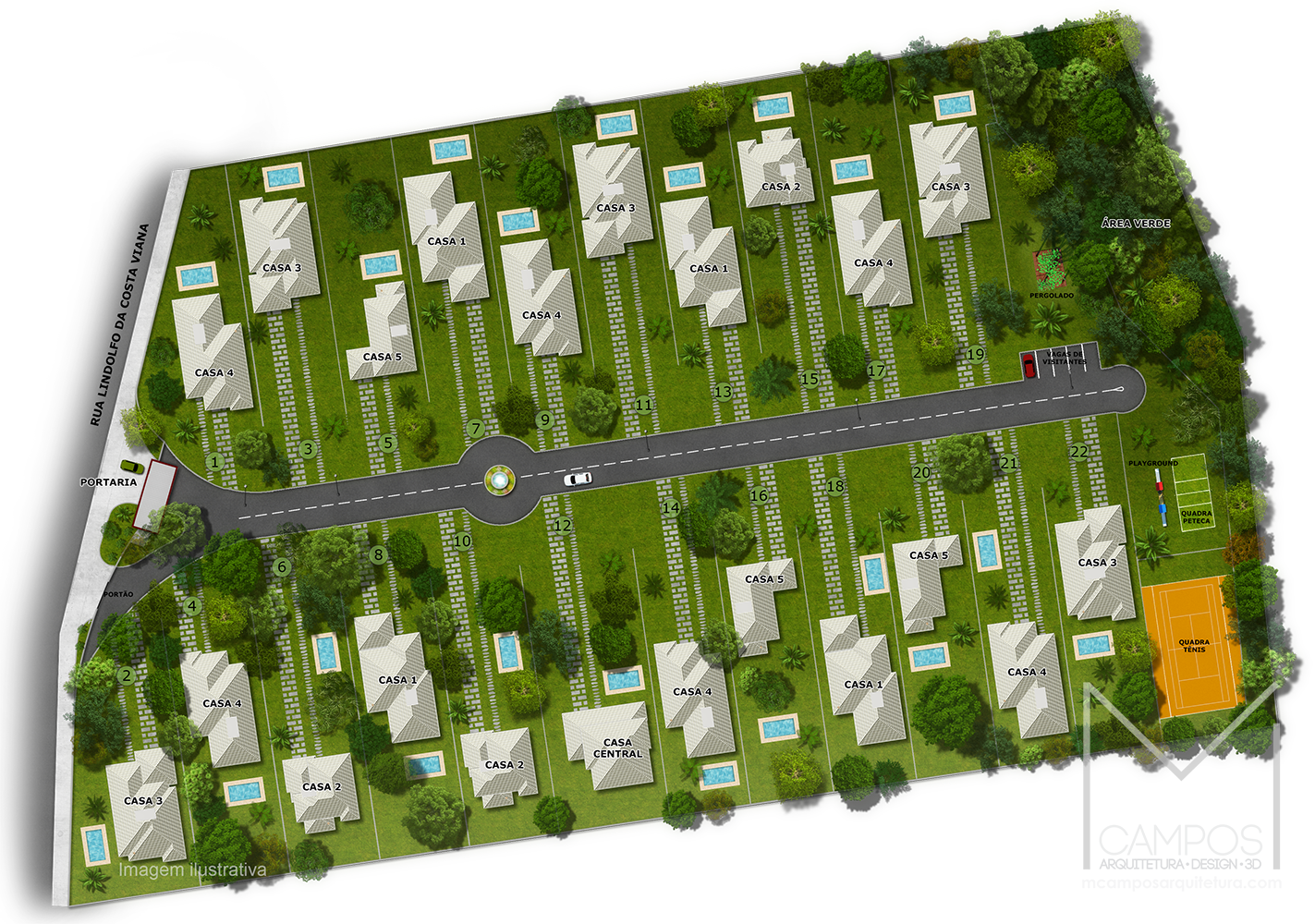 Planta Humanizada - residencial Mountain Village